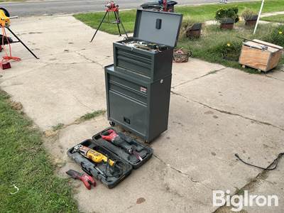 Craftsman toolbox & Milwaukee/DeWalt power tools