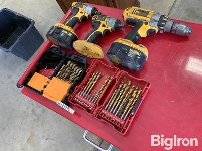 DeWalt Drill & Impacts w/Drill Bits
