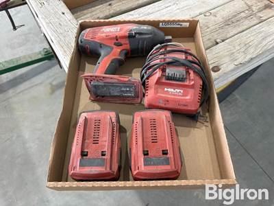 Hilti SIW22T-A Cordless Battery Impact w/ Batteries & Charger