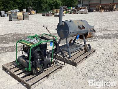 John Deere AC-2000EH Power Washer & Oklahoma Joe's Smoker
