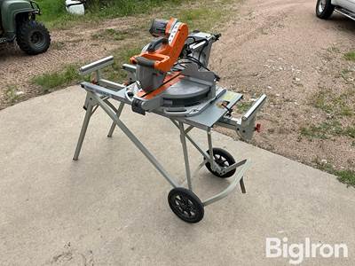 Ridgid MS1290LZ 12” Sliding Compound Miter Saw w/Ridgid Utility Cart