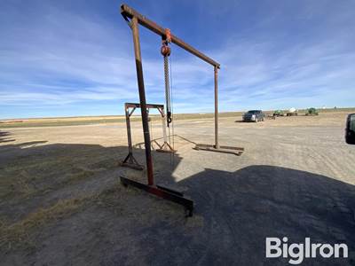 Shop Built A Frame Pulleys