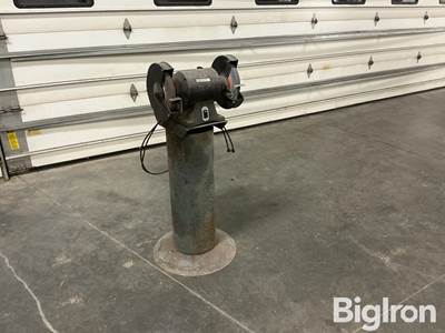 Bench Grinder On Homemade Stand