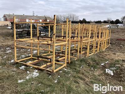 Shop Built 38”x80” Steel Shelving