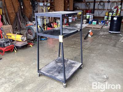 Metal Shelf on Wheels