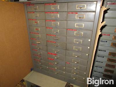 Metal Cabinet w/Assorted Hardware and Parts