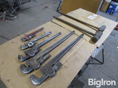 Pipe Wrenches and Sledge Hammers