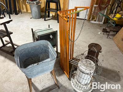 Antique Wash Tub & Supplies