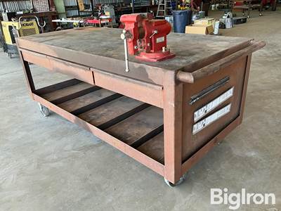 40”x88” Rolling Work/Storage Bench