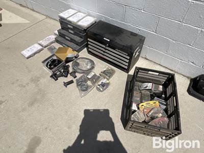 Assorted Connectors, Trailer Plugs & Tool Chest