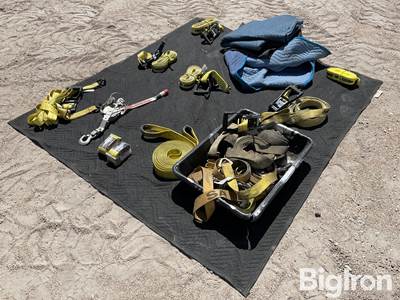 Assorted Ratchet Straps & Moving Blankets