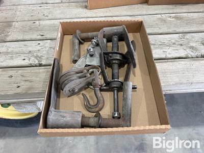 Misc. Flat of Tools and Pulleys