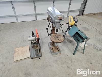 Drill Press, Chop Saw, And Band Saw