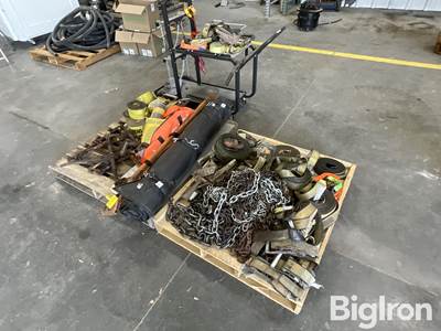 Assorted Ratchet Straps, Binders & Measuring Stick
