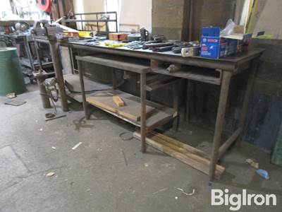 Metal Work Bench w/Vise & Tools