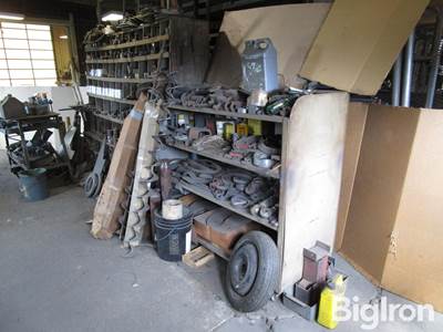 Metal & Parts Assortment w/Parts Bin