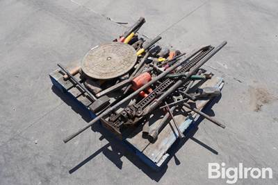 Manhole Cover, Pry Bars, Hammers, & Handyman Jack