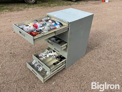 Shop Storage Cabinet w/Supplies & Tools