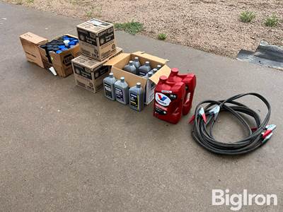Heavy Duty Jumper Cables, Grease Tubes & Kohler/Shell/Valvoline Oil