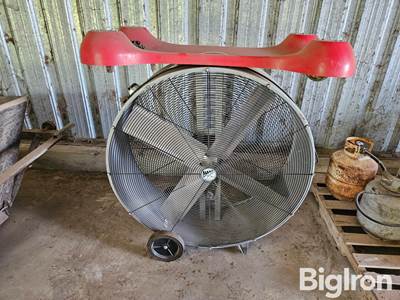 Large Shop Fan And Rolling Creeper