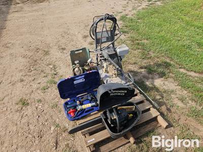 Pressure Washer, Torch, Lincoln Grease Gun, And Chain Saw
