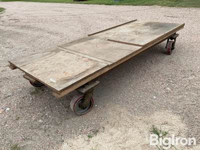 Shop built 3’x8” Rolling Parts Table