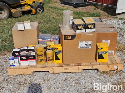Assorted Filters & 1 Ton Push Trolley