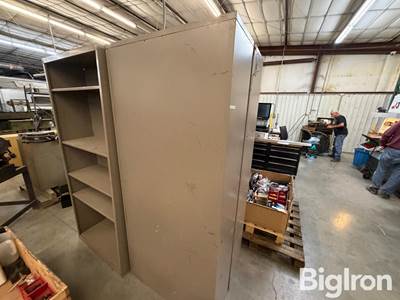 Metal shelves