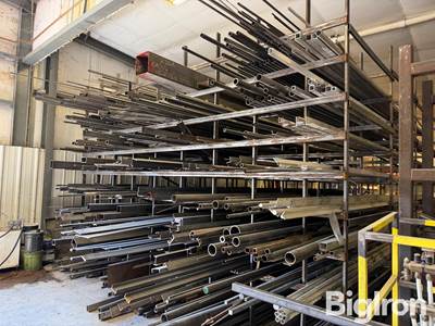 Metal rack w/metal