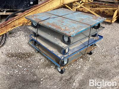 Metal 36” x 39 1/2” Rolling Platform Carts