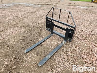 2025 AGT SAII100 Pallet Forks Skid Steer Attachment, 4"X48" Adjustable, Universal Mount