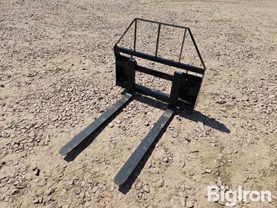 2026 AGT SAII100 Pallet Forks Skid Steer Attachment, 4"X48" Adjustable, Universal Mount