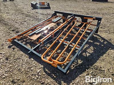 Arteer Skid Steer Hay Accumulator Grapple, 89.65" Wide, 10-BALE Capacity