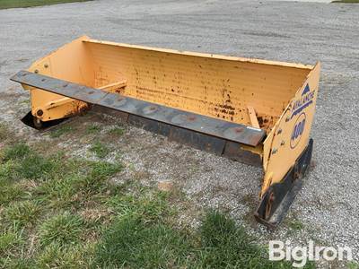 Avalanche SSAT400-08 8' Snow Pusher Attachment, Universal Skid Steer Mounts