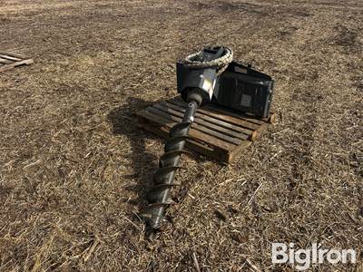 2007 Bobcat 15C Auger Attachment, 9" Bit, Universal Skid Steer Mount