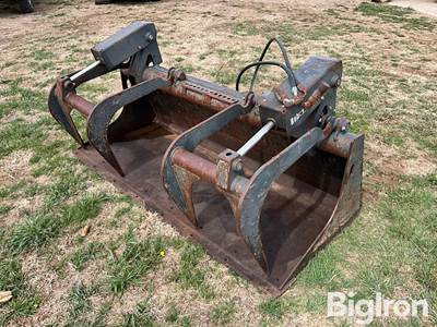 Bobcat 80" Industrial Bucket Grapple Skid Steer Attachment, Universal Mount