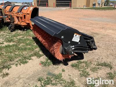 Used Bobcat 6' Hydraulic Angle Broom with 45" Quick Attach Plate
