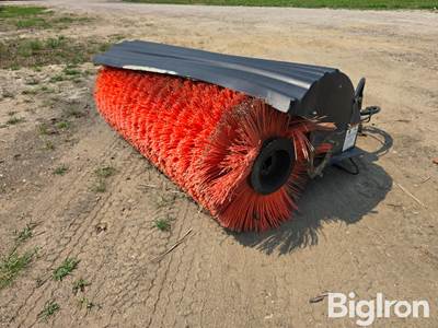 Used Bobcat 6' Rotary Angle Broom Skid Steer Attachment