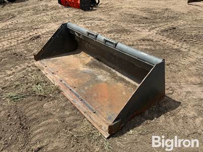 Used Bobcat 80" Skid Steer Bucket with Universal Mounting Plate