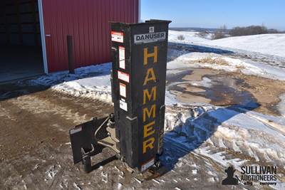 Danuser Hammer SM40 Post Driver Skid Steer Attachment