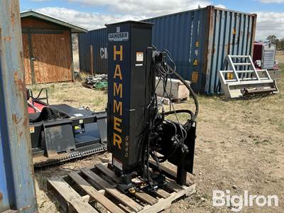Danuser SM40 Skid Steer Post Pounder with Post Grapple and Angle Cylinder Kit
