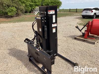 Danuser SM40 Skid Steer Post Driver with 300 lb 40" Drop Hammer & Tilt Option