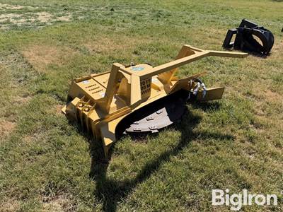 Used Diamond Mowers Skid Steer Rotating Drum Mulcher, 78" Front Opening