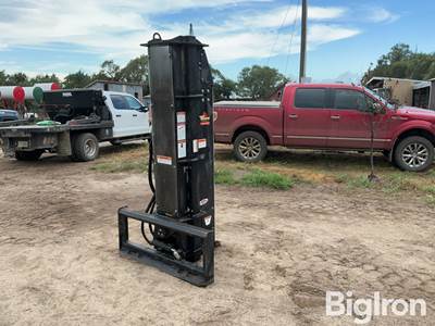 2024 Erskine Skid Steer Post Pounder Attachment, Universal Mount, Hydraulic Tilt, SN 1030219