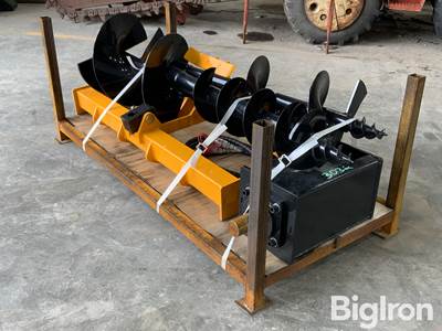 2026 GIYI Skid Steer Post Hole Digger w/ 3 Augers