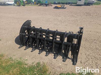 2026 GIYI CLG72 72" Skid Steer Curved Log Grabber, Standard/Universal Mount