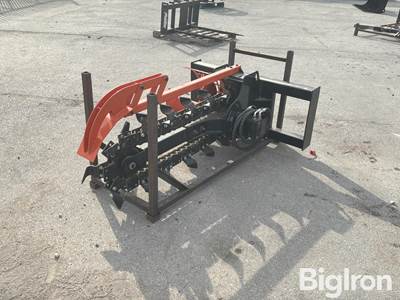 2026 GIYI D39 Skid Steer Trencher, 48" Boom, 39" Depth, 8" Chain