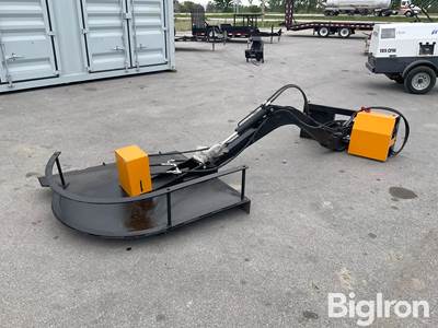 2026 GIYI ECA74 Articulated Skid Steer Brush Cutter, 54" Working Width