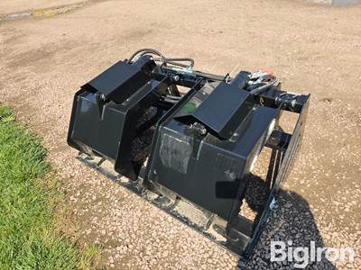 2026 GIYI HWG60 60" Dual Independent Brush Grapple Skid Steer Attachment
