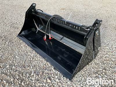 2026 GIYI KH72 4-IN-1 Bucket Skid Steer Attachment, 6' Width, Hydraulic Clamshell